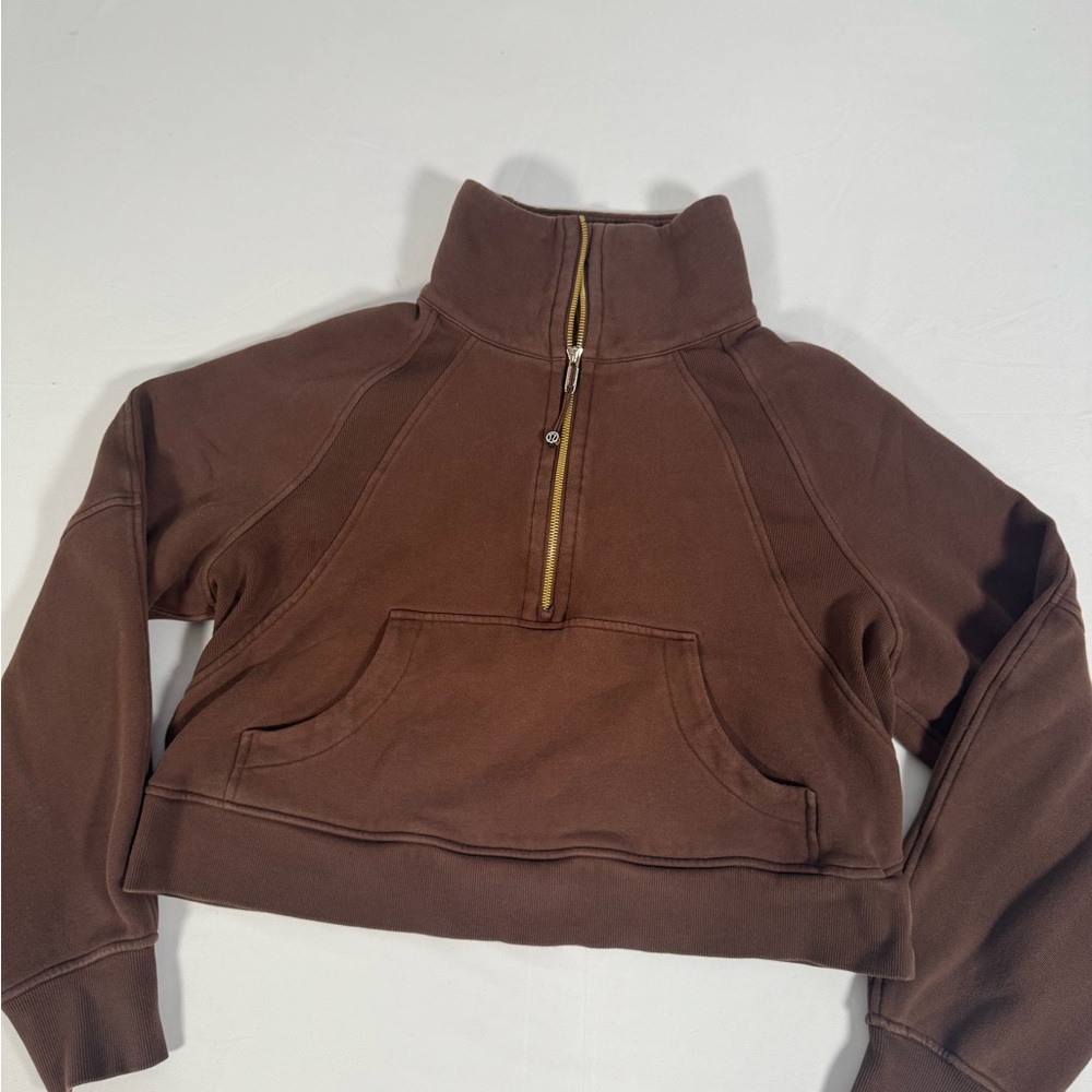 lululemon athletica Brown Cowl Neck Sweater